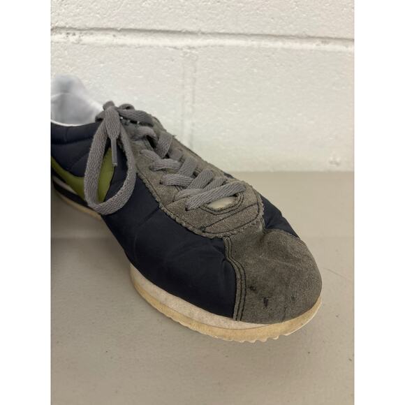 Nike SZ 9 classic cortez nylon sneaker green blue gray low suede 354698-030 main image 8